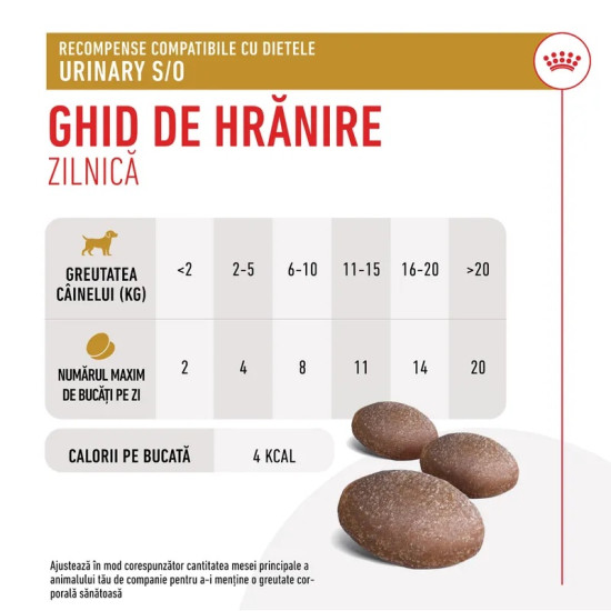 Royal Canin Urinary Snacks – Recompense Funcționale pentru Câini cu Probleme Urinare, 230 g